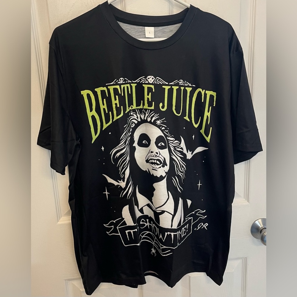 Beetlejuice Men’s Graphic Tee, Size Large NWT